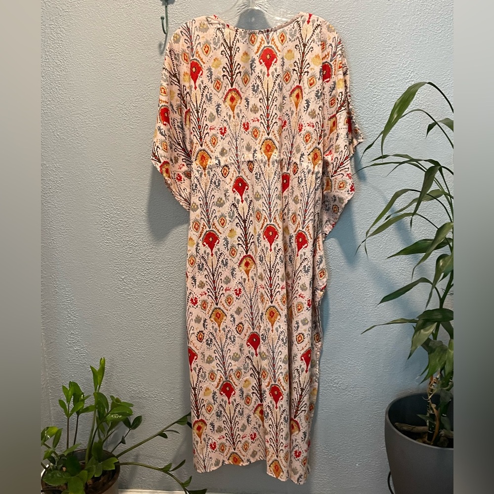 Lightweight Cotton Print Caftan